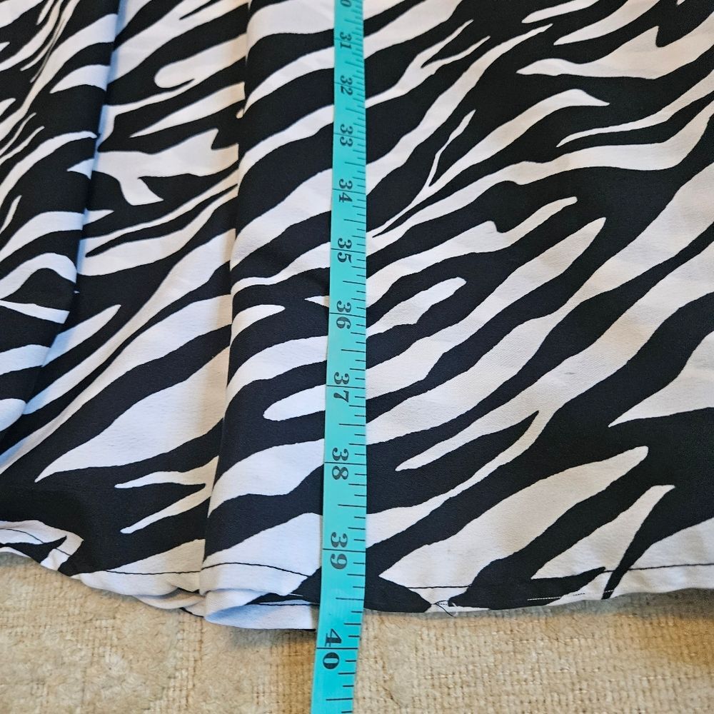 Zebra Print Full A-line Maxi Skirt Women's Sz 22/24 - Picture 6 of 8